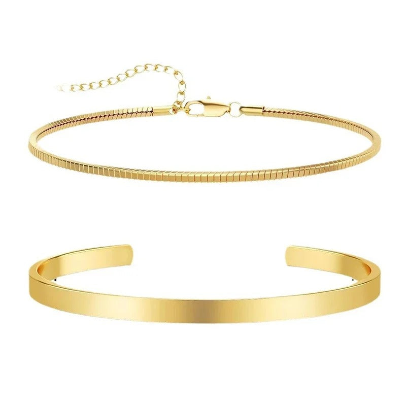 Golden Layers™ Layered Gold Bracelet Set