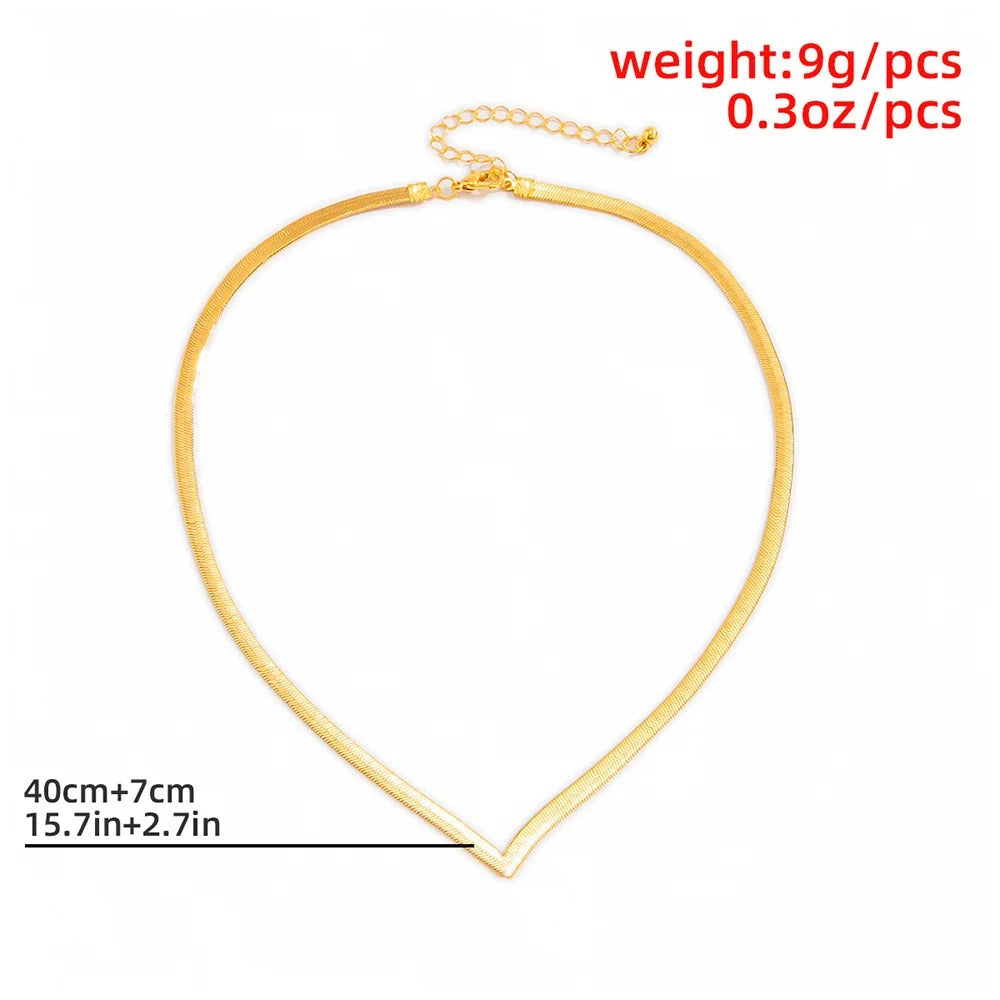 Chic Horizon™ Modern Elegance V Necklace