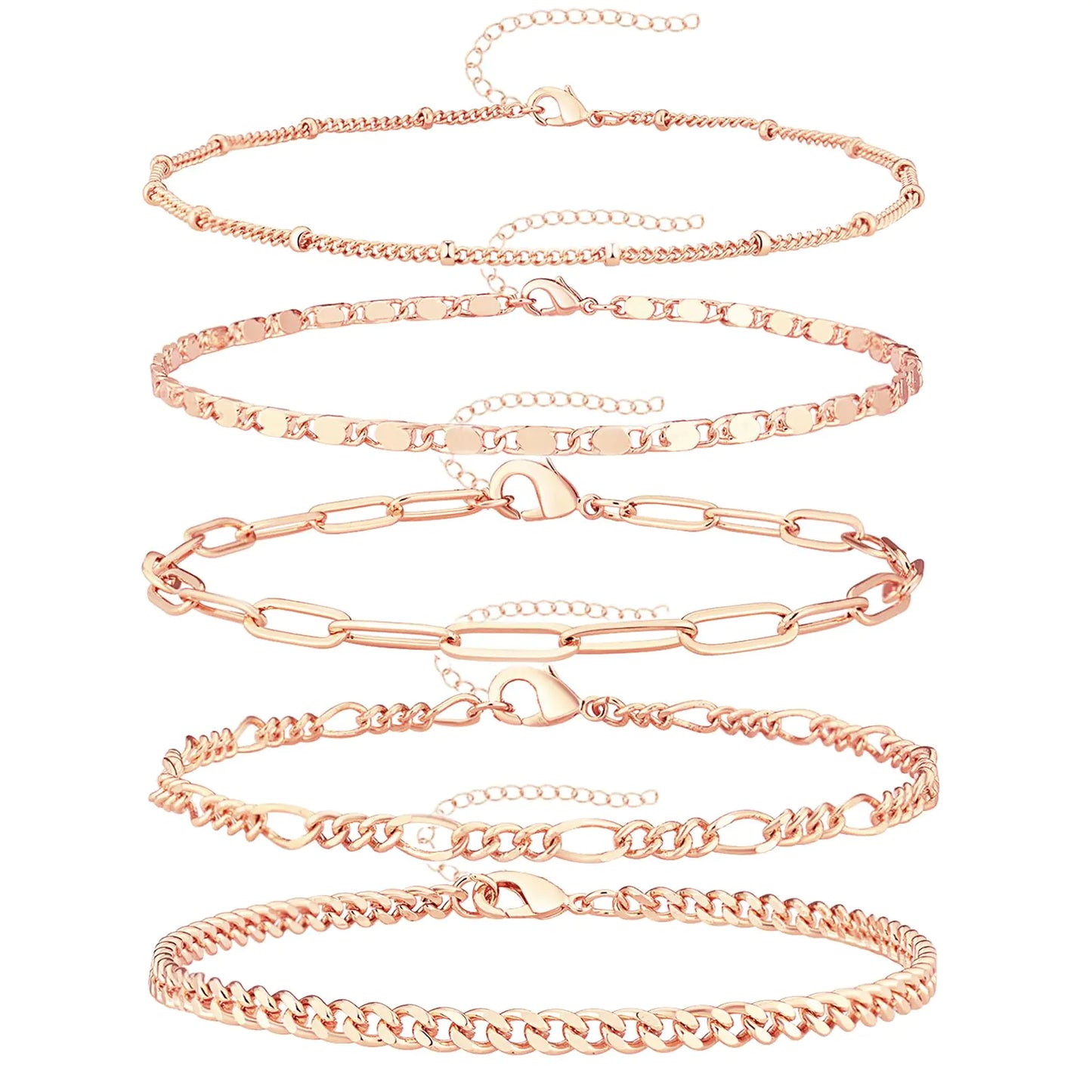 Golden Charm Set™ Dainty Rose Gold Set