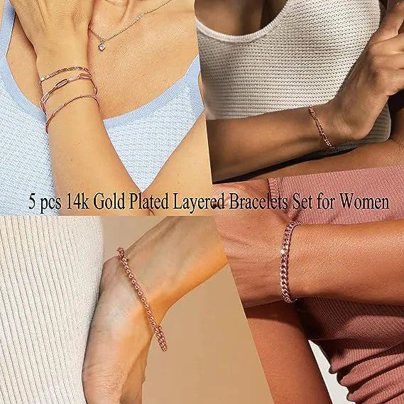 Golden Charm Set™ Dainty Rose Gold Set