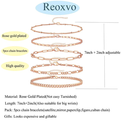 Golden Charm Set™ Dainty Rose Gold Set