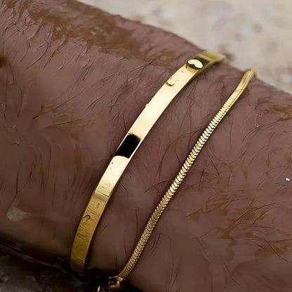 Golden Layers™ Layered Gold Bracelet Set